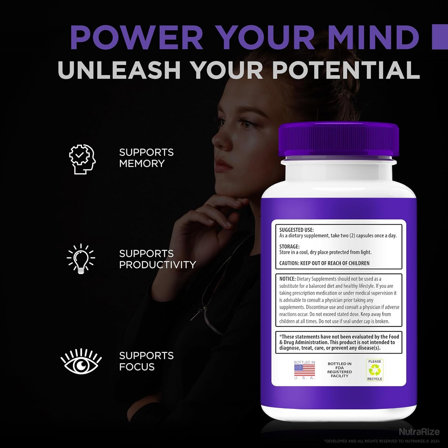 NutraRize Nite Hush Pro Capsules (2 Pack) - Premium Cognitive Health Support Formula - Official Review of 120 NiteHushPro Pills