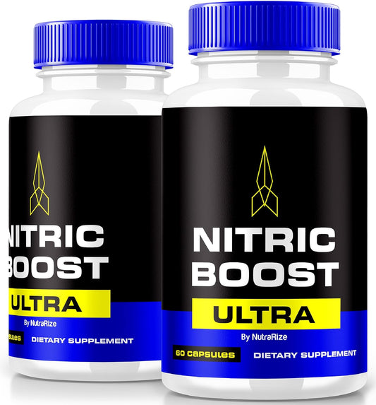 NutraRize Nitric Boost Ultra Capsules (2 Pack) - Official Powder Formula in Capsule Form for Active Lifestyle Support - All Natural Supplement for Purple Multivitamin Review