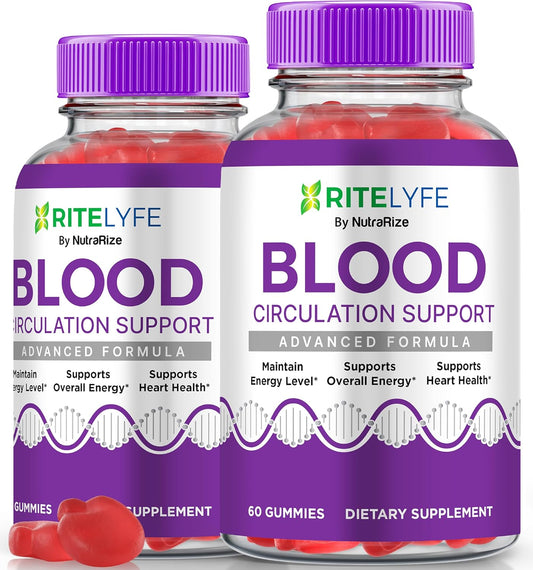 NutraRize RiteLyfe Gummies - Pack of 2, All Natural Stabilizer for Healthy Levels and Wellness - Premium Formula (120 Gummies)