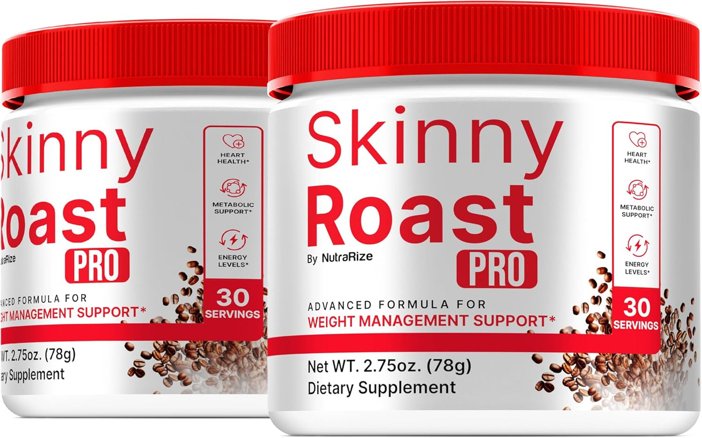 NutraRize Skinny Roast Pro Powder Formula 2 Pack - Supports Healthy Lifestyle & Energy - Official Review (60 Servings)