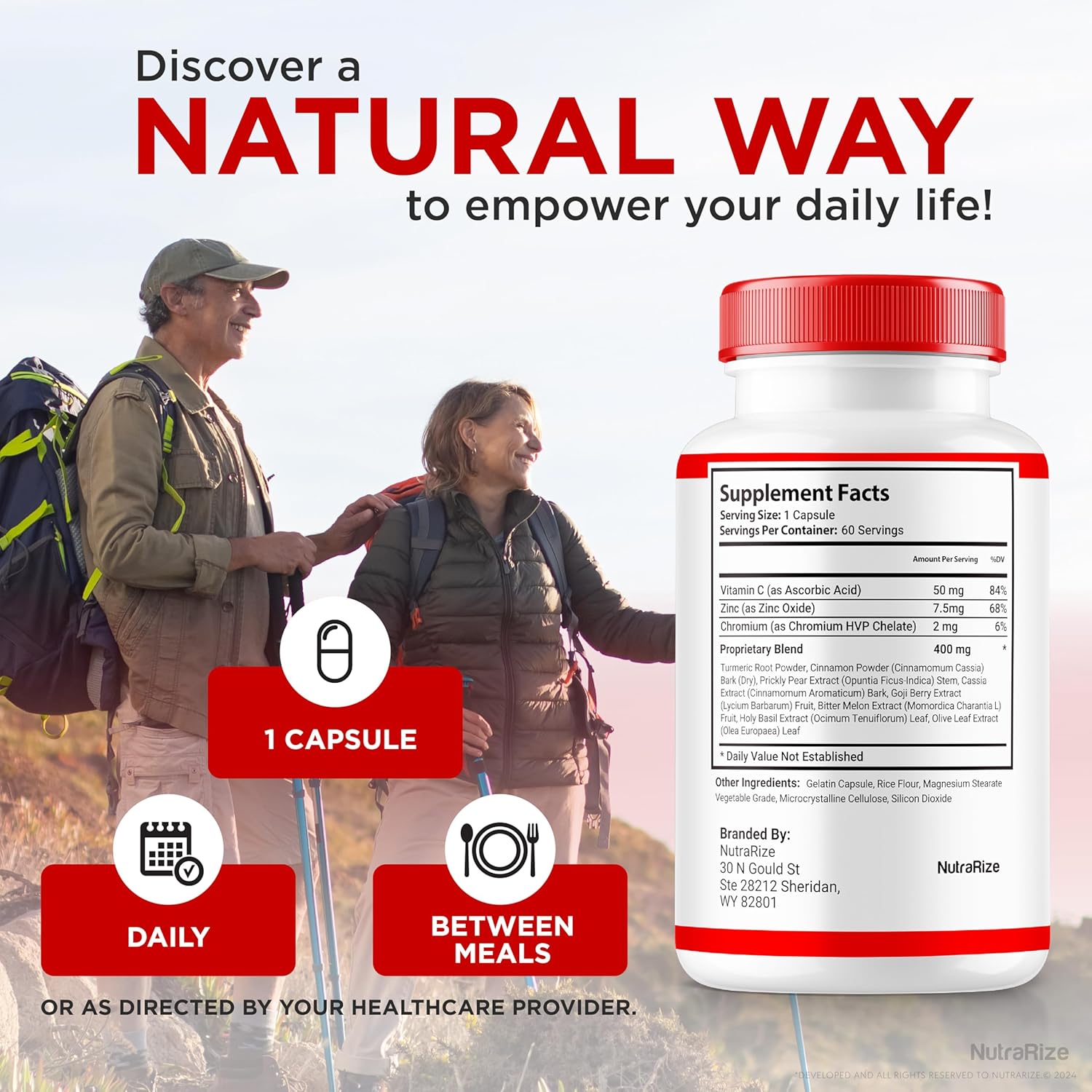 NutraRize Sugar Delete Capsules - Premium Formula for Healthy Sugar Levels - 60 Capsules