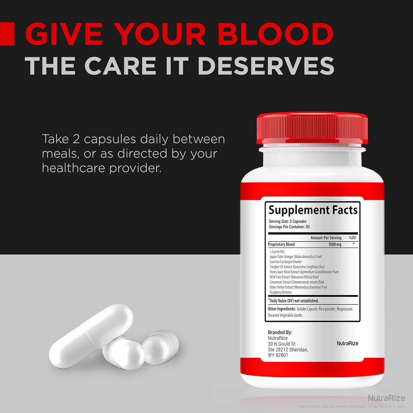NutraRize SugarSync Glyco Optimizer Capsules - Joint & Glucose Cleanse Detox Formula