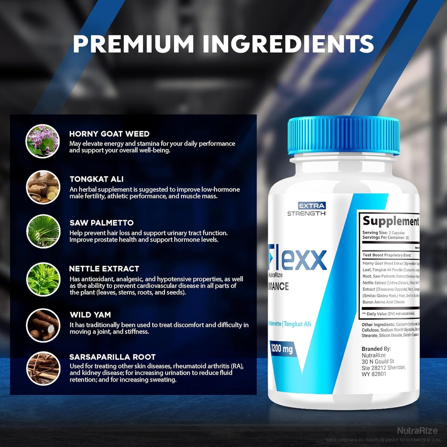 NutraRize ViraFlexx for Men Pro Capsules - Male Performance Support 500mg - Pack of 5 - All Natural Dietary Supplement - 300 Capsules Reviews