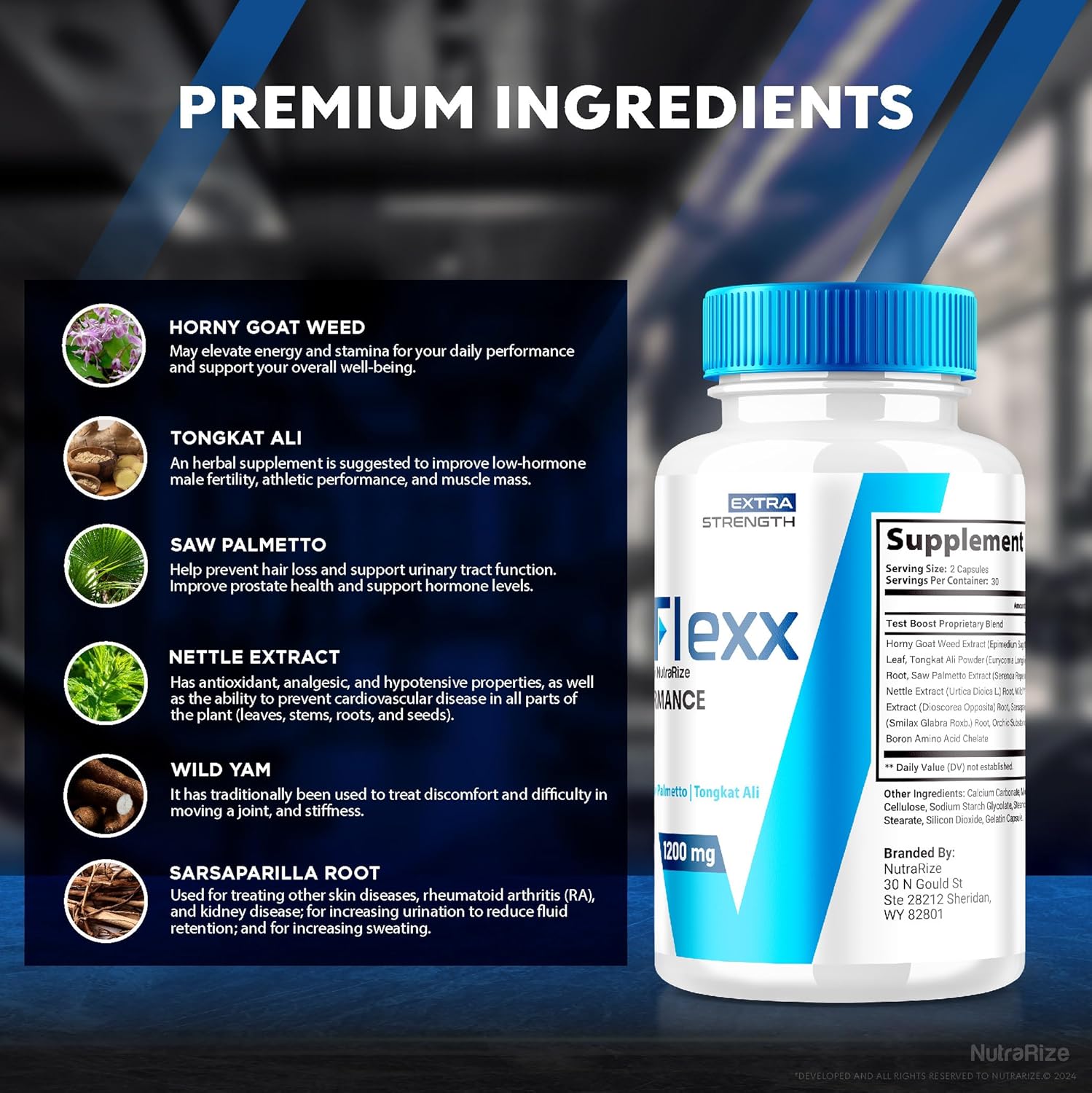 NutraRize ViraFlexx for Men Pro Capsules - Male Performance Support 500mg - Pack of 5 - All Natural Dietary Supplement - 300 Capsules Reviews