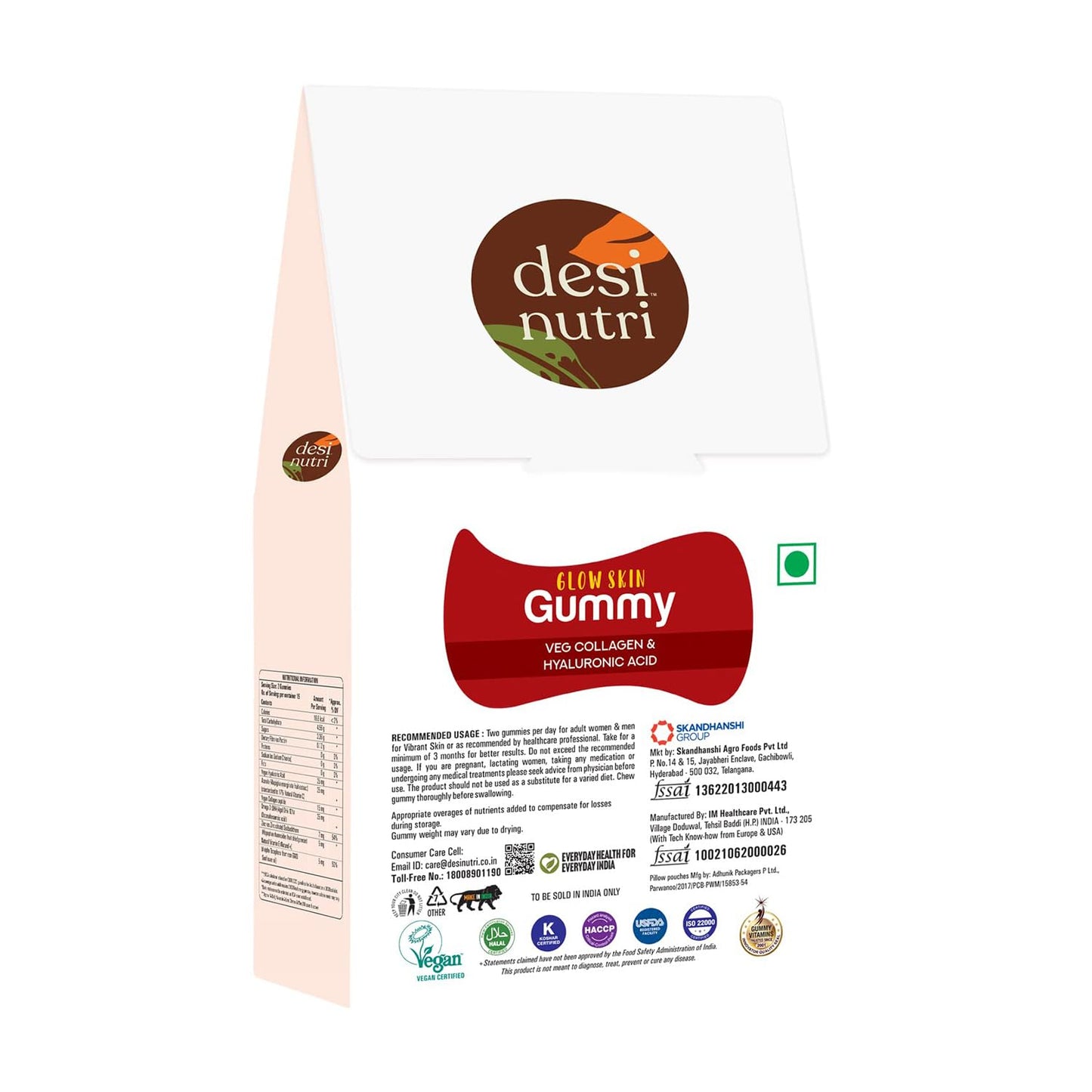Nutri Glow Slim Gummy - Skin-Enhancing Gummies - 30 Count - Online Purchase