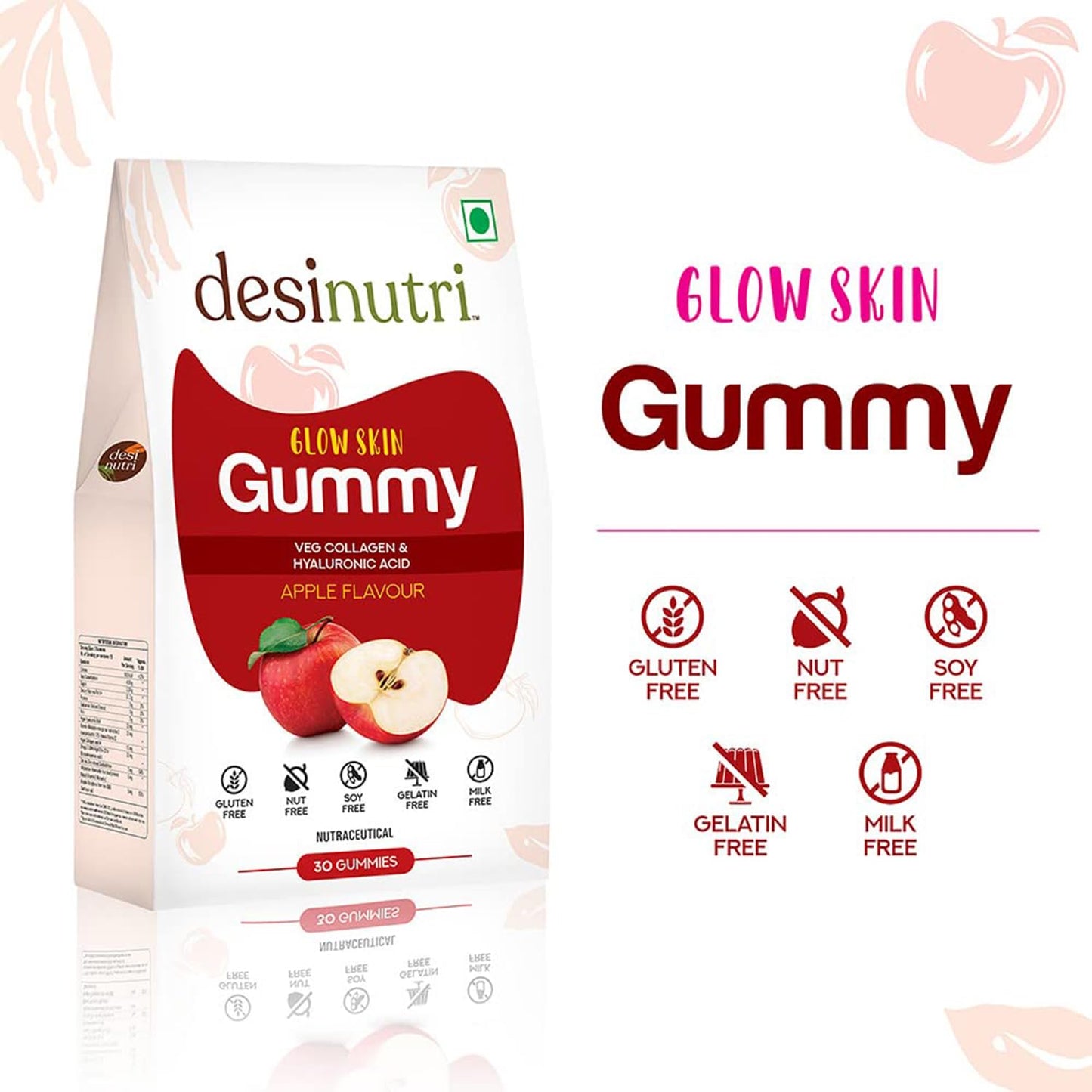 Nutri Glow Slim Gummy - Skin-Enhancing Gummies - 30 Count - Online Purchase