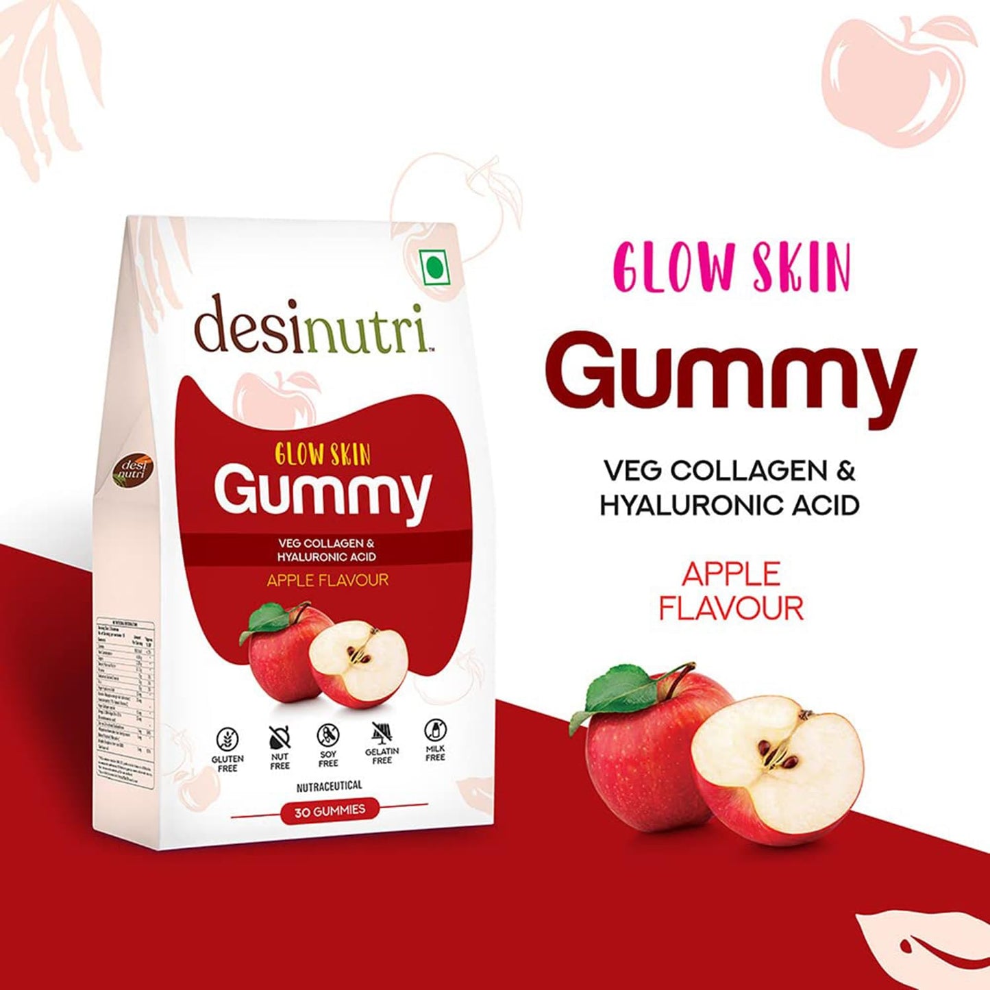 Nutri Glow Slim Gummy - Skin-Enhancing Gummies - 30 Count - Online Purchase