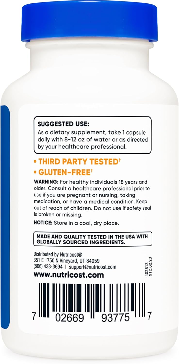 Nutricost N-Acetyl L-Tyrosine (NALT) 350mg, 240 Capsules - Gluten Free, Non-GMO, Double Pack