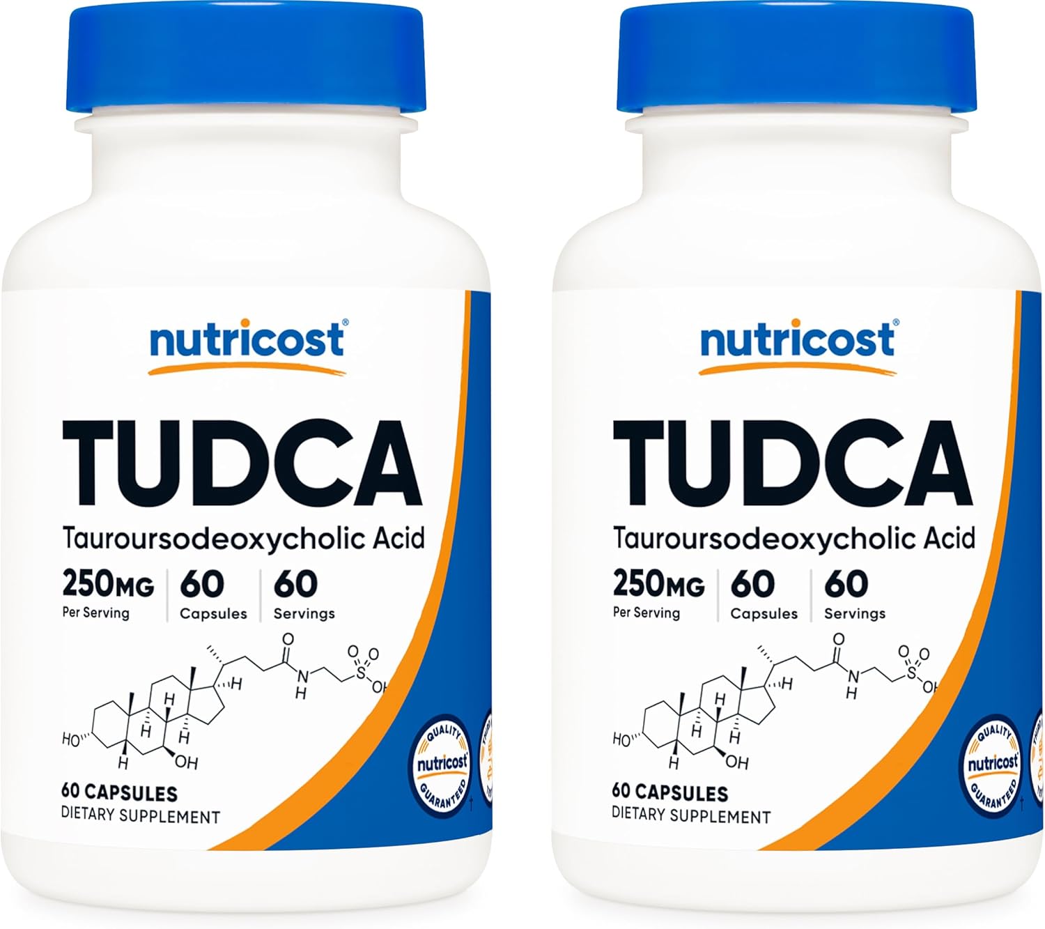 Nutricost Tudca 250mg - 120 Capsules (2 Pack) for Liver Support & Detoxification
