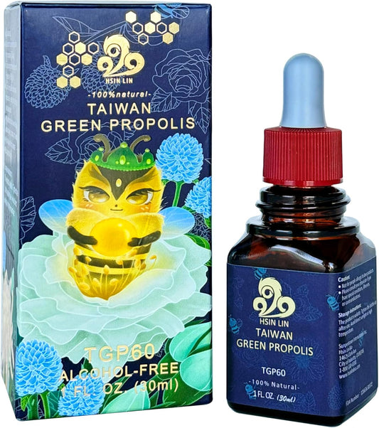 Nutrient-Rich Hsin Lin Taiwan Green Propolis with High Concentration Propolin for Antioxidant Benefits
