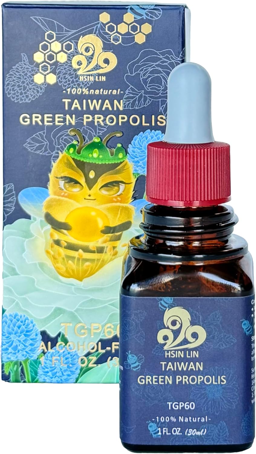 Nutrient-Rich Hsin Lin Taiwan Green Propolis with High Concentration Propolin for Antioxidant Benefits