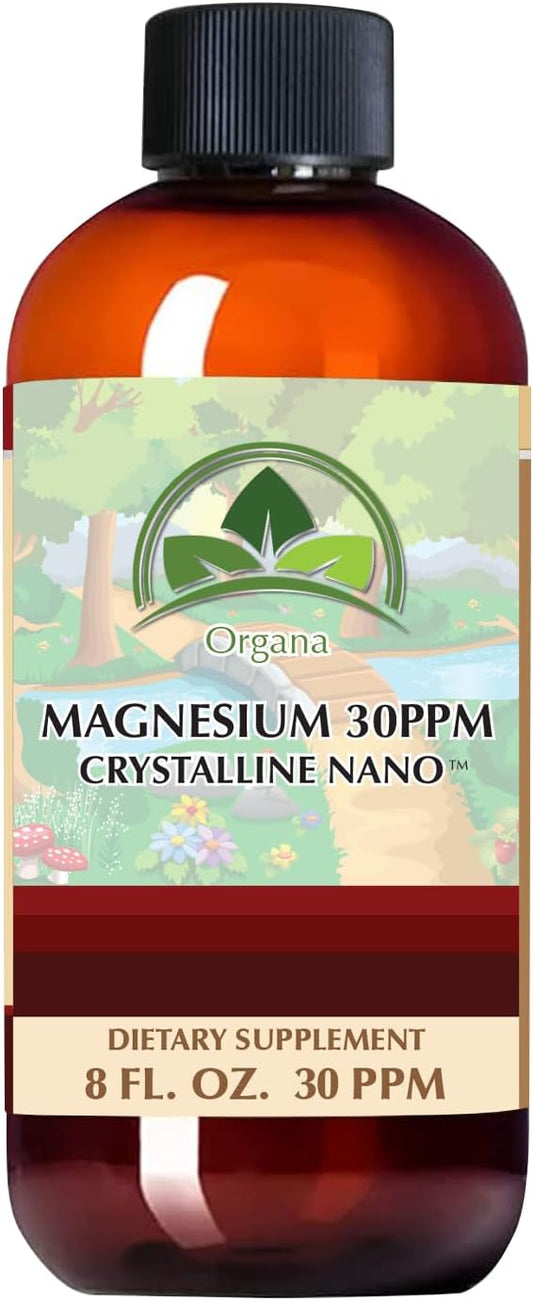NutriNoche Organa Pure Liquid Magnesium Supplement - 30 PPM - High Absorption (8 oz.)