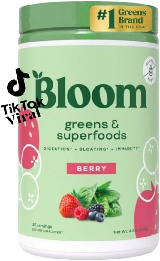 Nutrition Greens and Superfoods Powder - Berry Flavor - 25 Servings