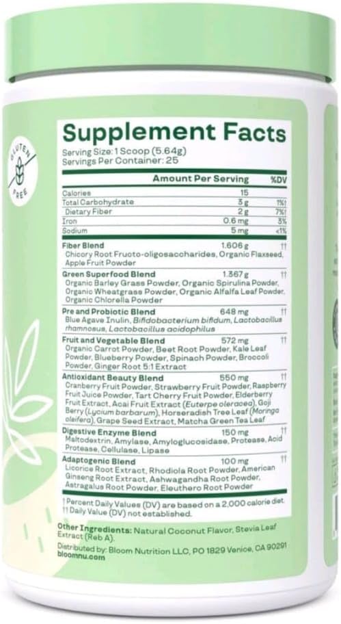 Nutrition Greens and Superfoods Powder - Berry Flavor - 60 Servings
