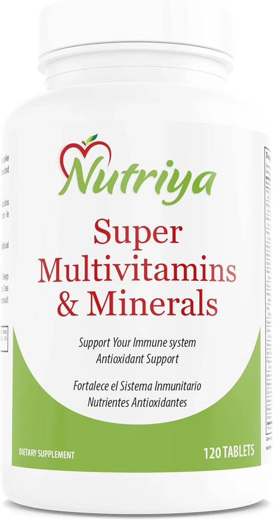 Nutriya Super Multivitamins for Women and Men - 70+ Vitamins, Minerals, Antioxidants, Amino Acids - Boosts Energy and Immune Health