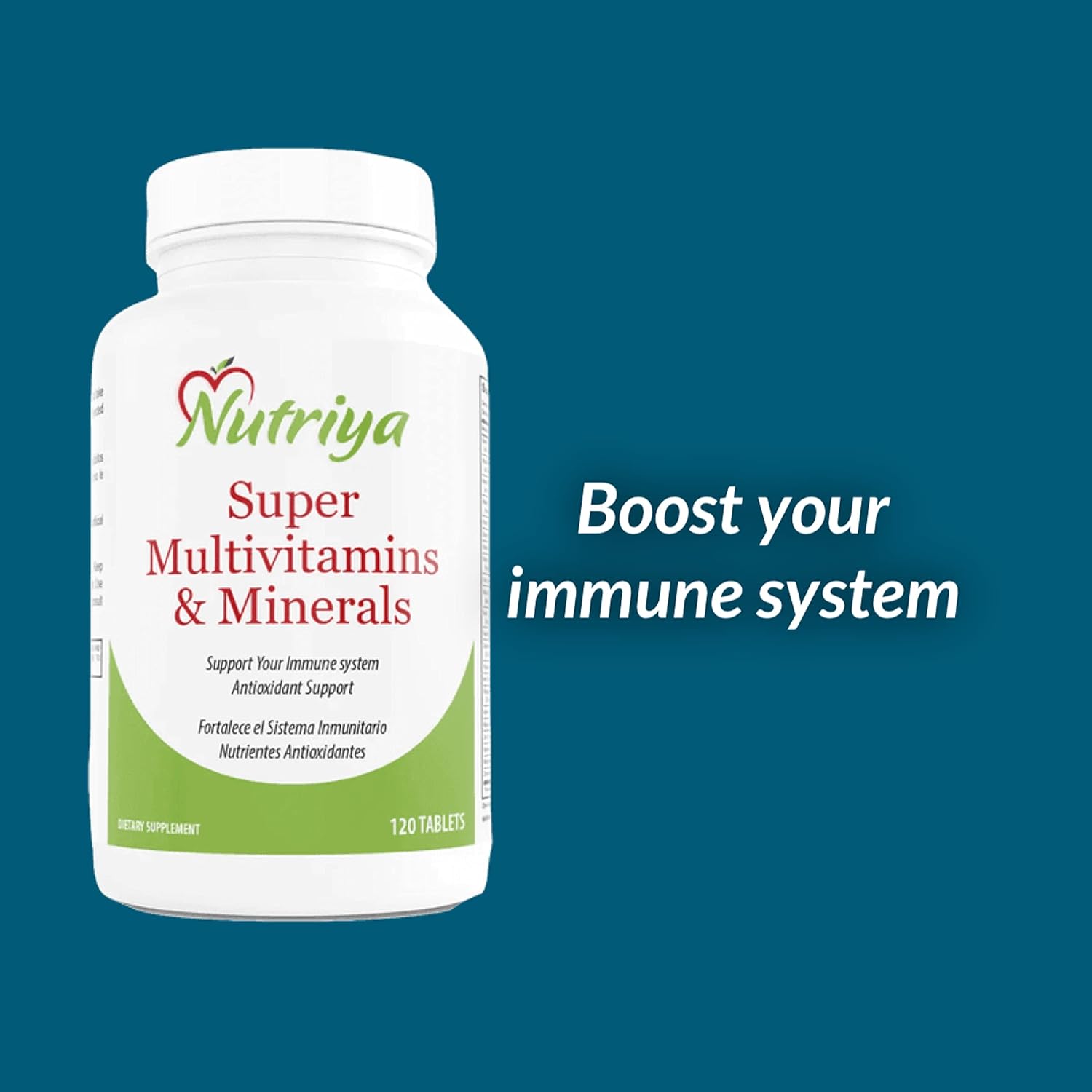 Nutriya Super Multivitamins for Women and Men - 70+ Vitamins, Minerals, Antioxidants, Amino Acids - Boosts Energy and Immune Health
