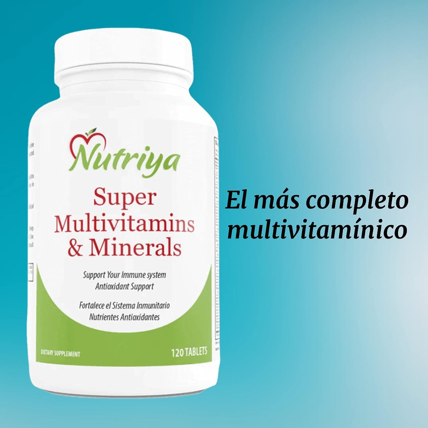 Nutriya Super Multivitamins for Women and Men - 70+ Vitamins, Minerals, Antioxidants, Amino Acids - Boosts Energy and Immune Health