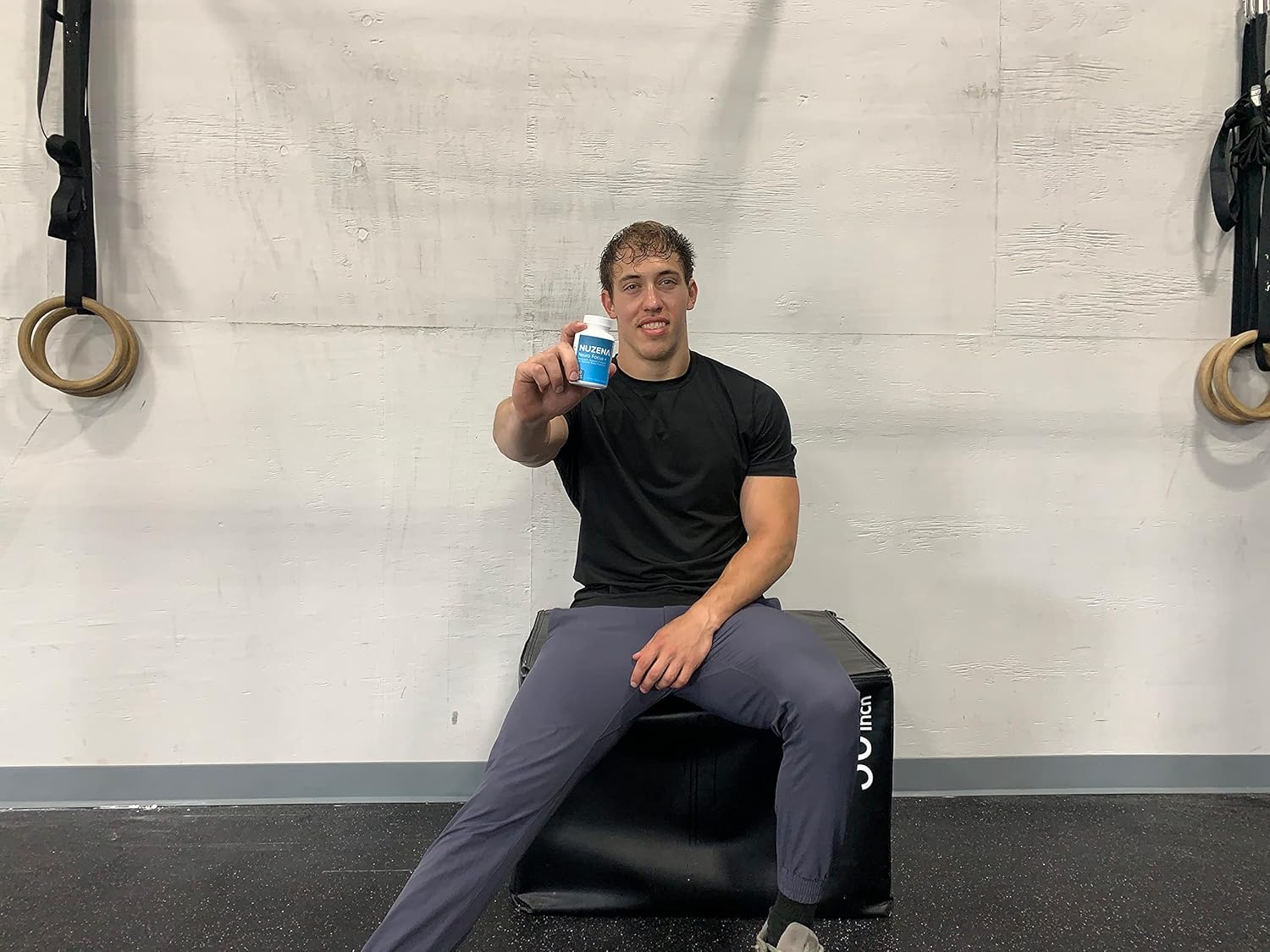 Nuzena Neuro Focus +: 60 Capsules of Advanced Nootropic Formula with Choline for Memory, Brain Speed, Energy, and Focus - Made in USA