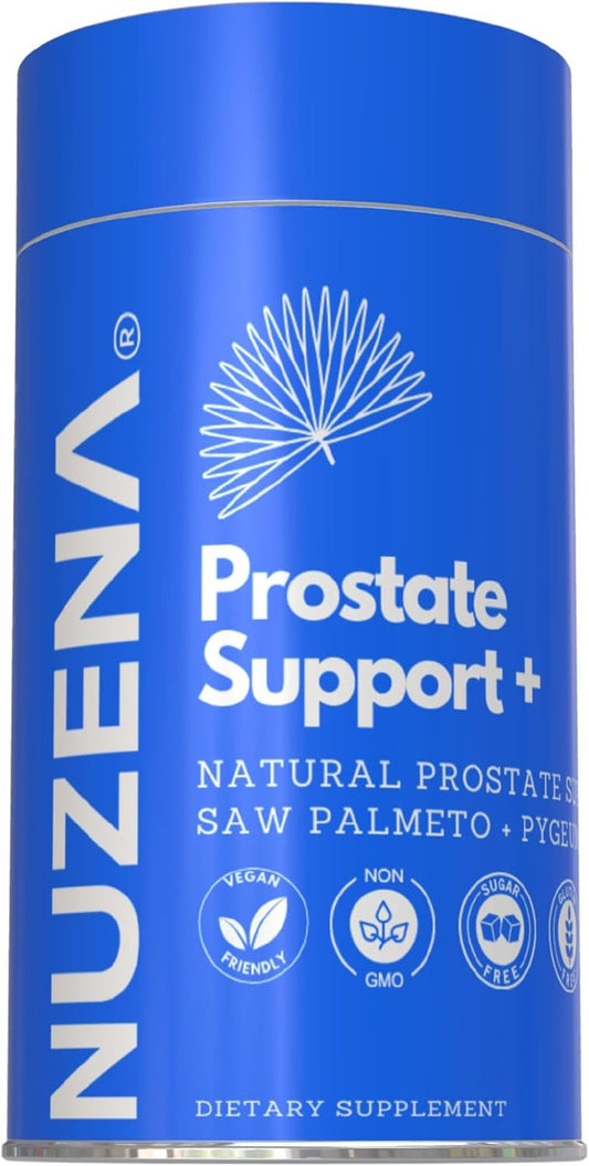 Nuzena Prostate Support +: Advanced Formula with Saw Palmetto and Juniper Berries for Enlarged Prostate - 60 Capsules