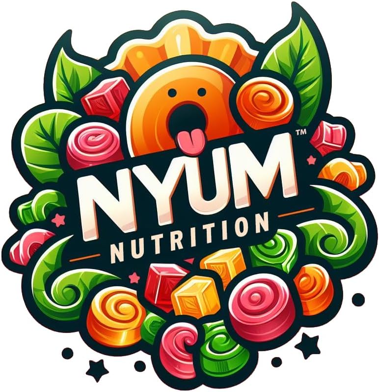 Nyum Nutrition Organic Fucoidan Force Myco-X Mushroom Gummies - 10-in-1 Formula, Pineapple Twist - 60 Count