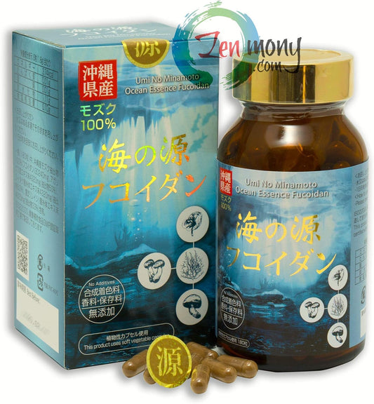 Ocean Essence Umi No Minamoto - Okinawa Mozuku Fucoidan Supplement for Immune Support