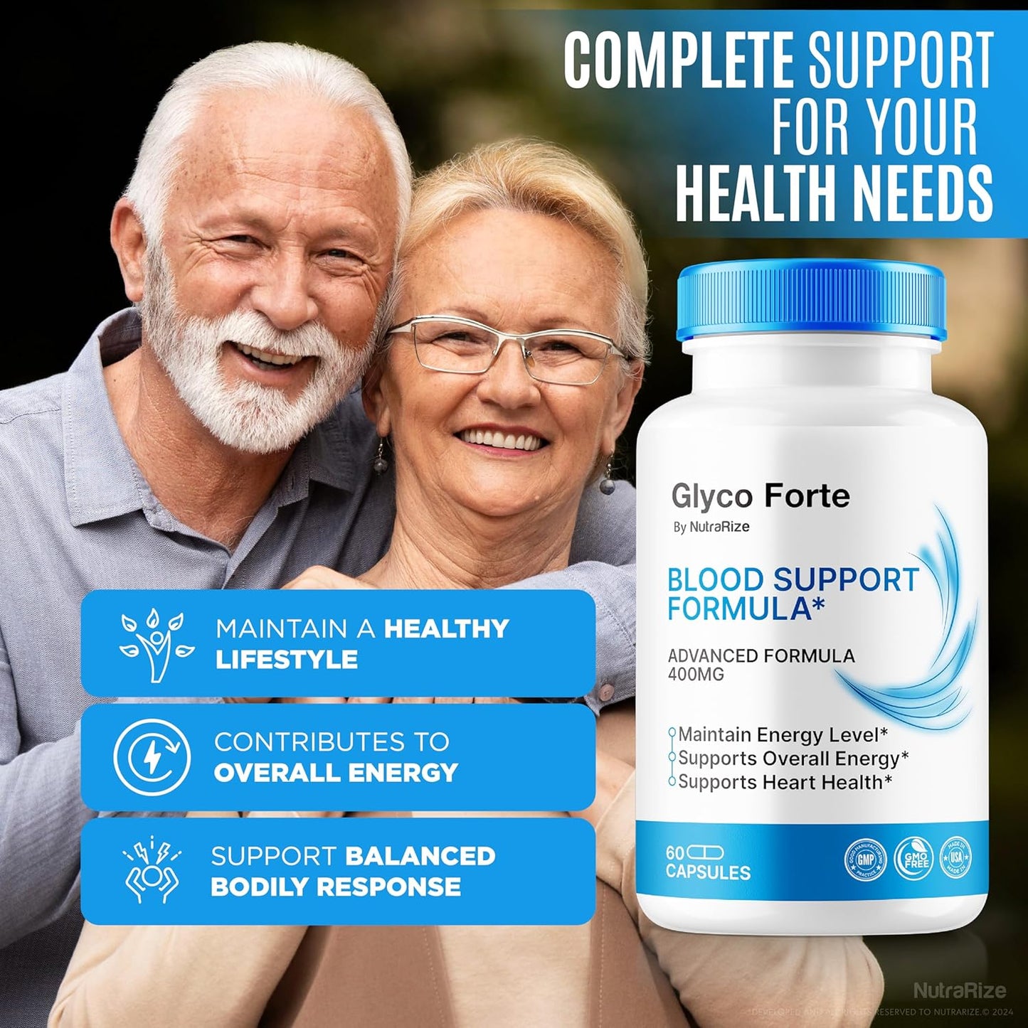 Official GlycoForte 2 Pack Capsules for Overall Health Support - Natural Formula for Blood Circulation - Premium 120 Glyco Forte Pastillas Review