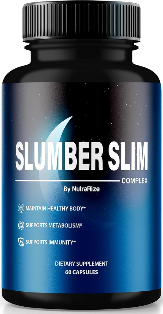 Official NutraRize Slumber Slim Complex Formula - All Natural  Slimming Formula  Pills for Fitness & Wellness - Premium Keto Capsules - 60 Capsules
