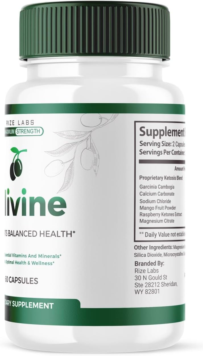 Official Olivine  Slimming Formula  Supplement Capsules - Superfood for Total Body Wellness & Healthy Lifestyle, Lean Physique Pills, Advanced Formula (60 Capsules)