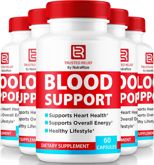 Official TrustedRelief Blood Support Capsules - Stable Levels & Healthy Circulation - All Natural Formula - Premium Supplement (300 Caps)