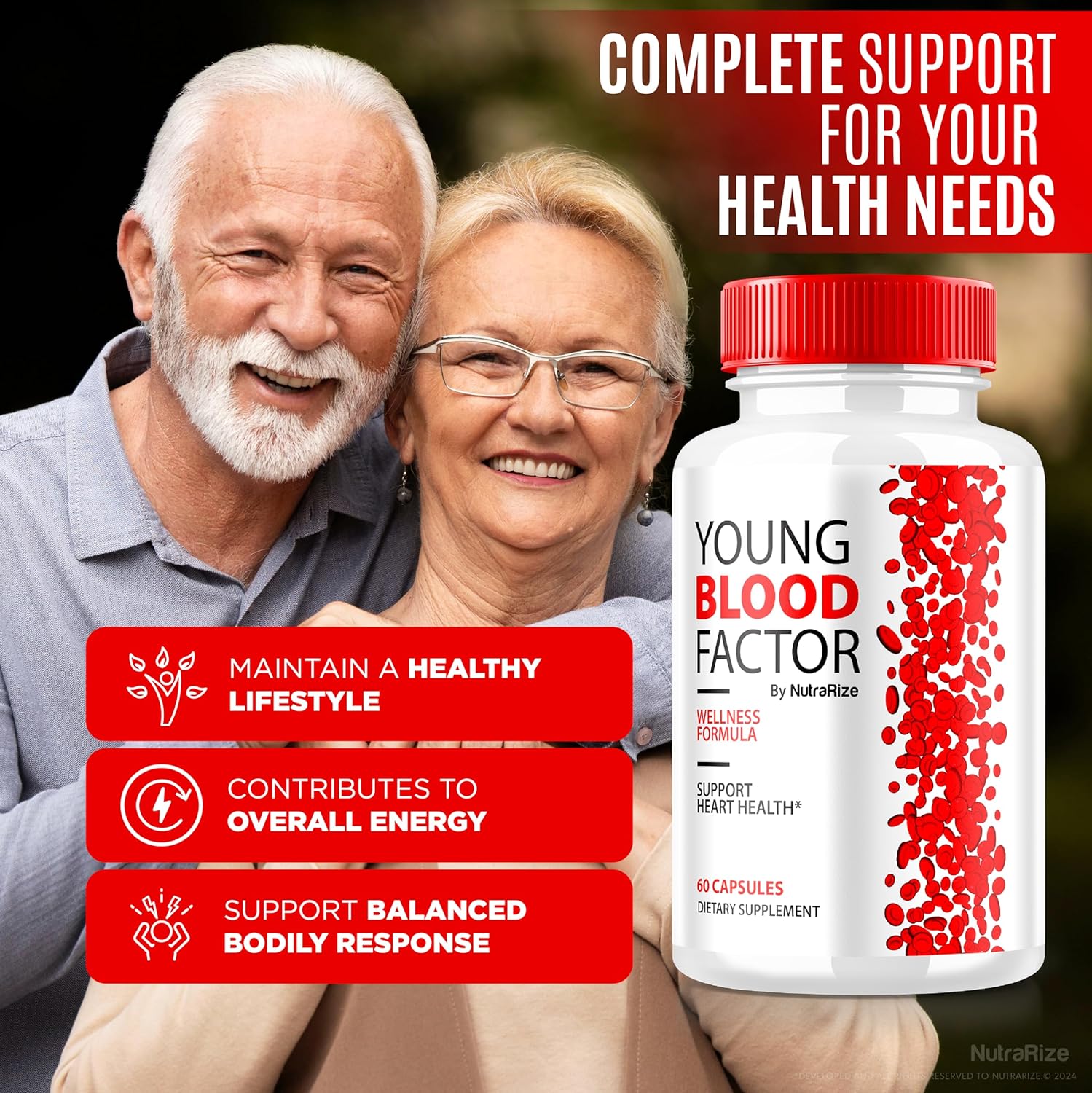 Official Young Blood Factor Capsules (2 Pack) - Natural Blood Vessel Cleaner Supplement for Healthy Levels - Support Pills (120 Capsules)