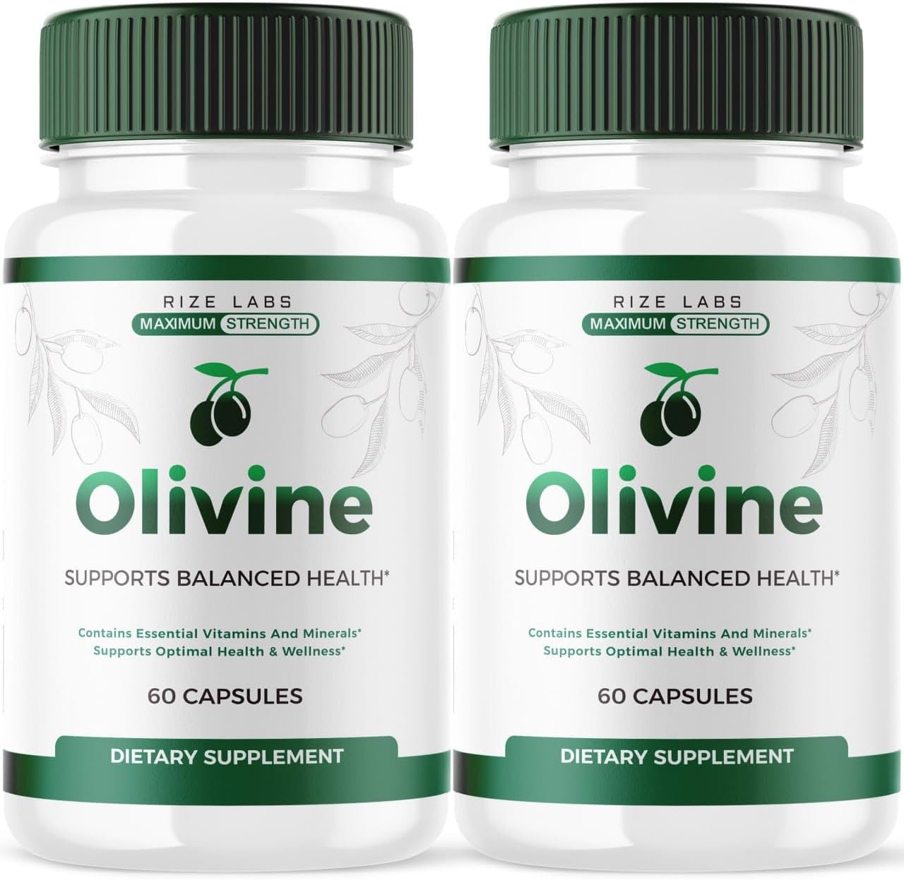 Olivine  Slimming Formula  Supplement (2 Pack) for Total Body Wellness - Leaner Physique Pills - 120 Capsules