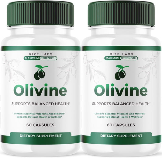Olivine  Slimming Formula  Supplement (2 Pack) for Total Body Wellness - Leaner Physique Pills - 120 Capsules