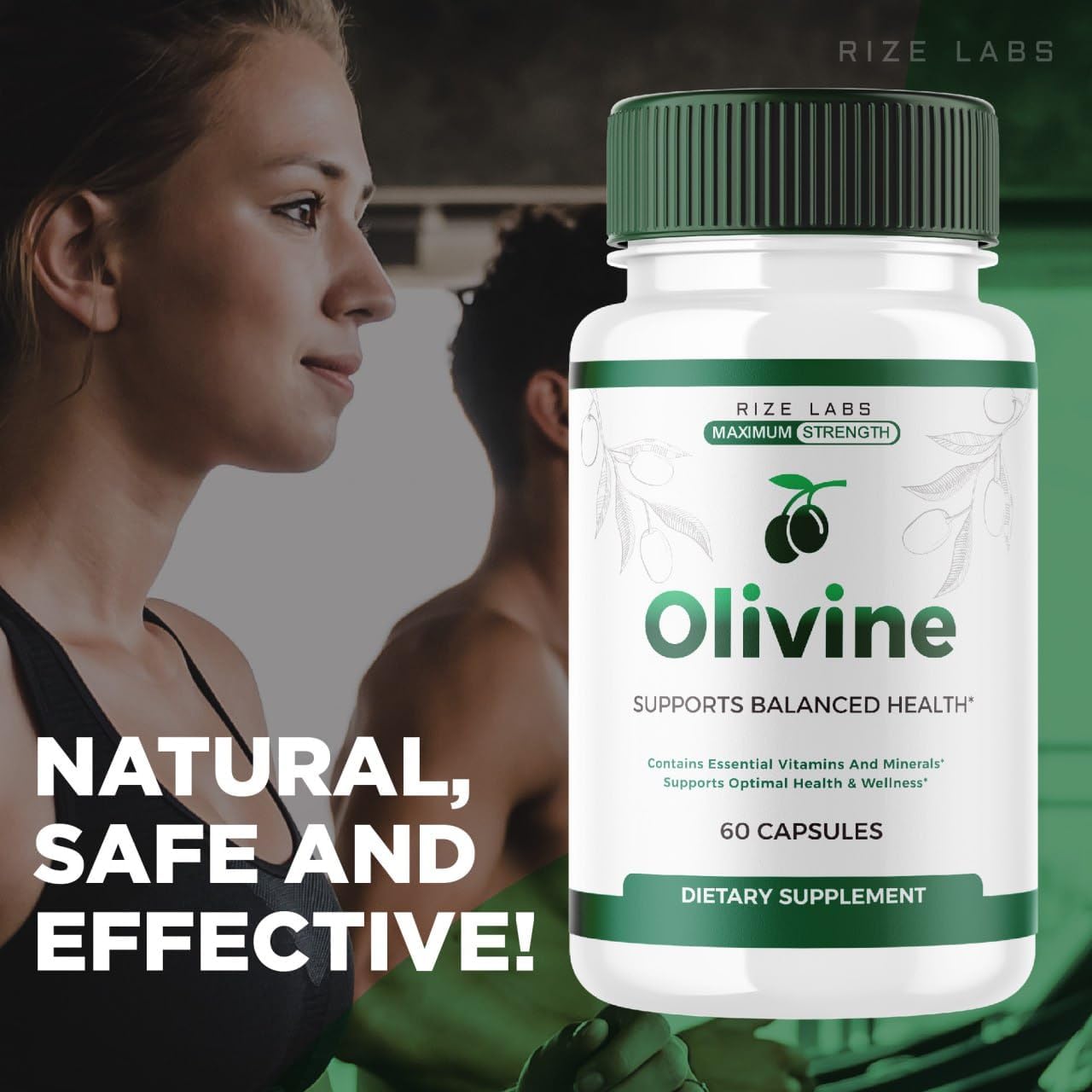 Olivine  Slimming Formula  Supplement (2 Pack) for Total Body Wellness - Leaner Physique Pills - 120 Capsules