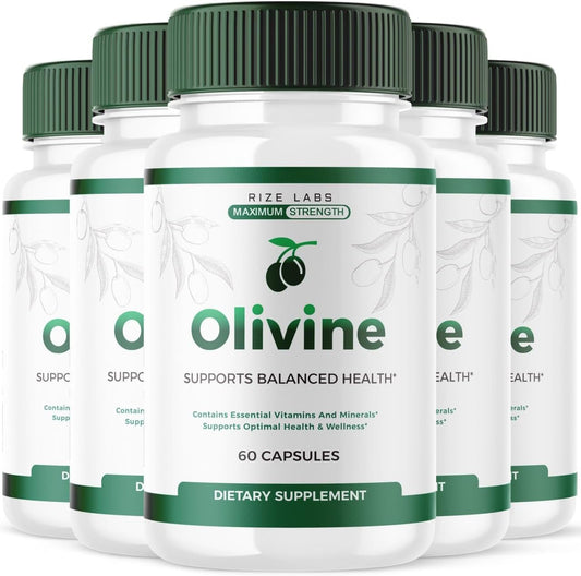 Olivine  Slimming Formula  Supplement 5 Pack - Superfood Capsules for Total Body Wellness - Lean Physique - 300 Capsules