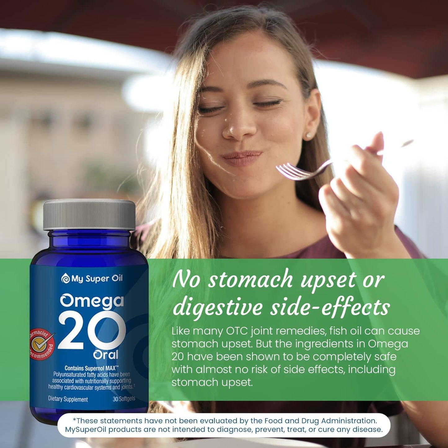 Omega 20 Green Lipped Mussel Oil Softgels, 30 Count, Burpless Fish Oil Supplement, 300% More Effective for Cardiovascular & Joint Health