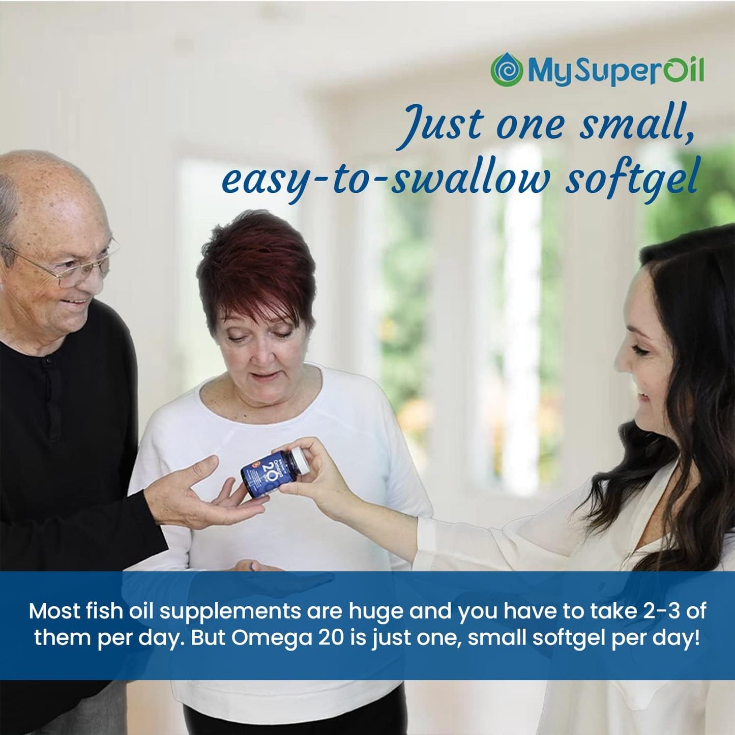 Omega 20 Green Lipped Mussel Oil Softgels, 30 Count, Burpless Fish Oil Supplement, 300% More Effective for Cardiovascular & Joint Health