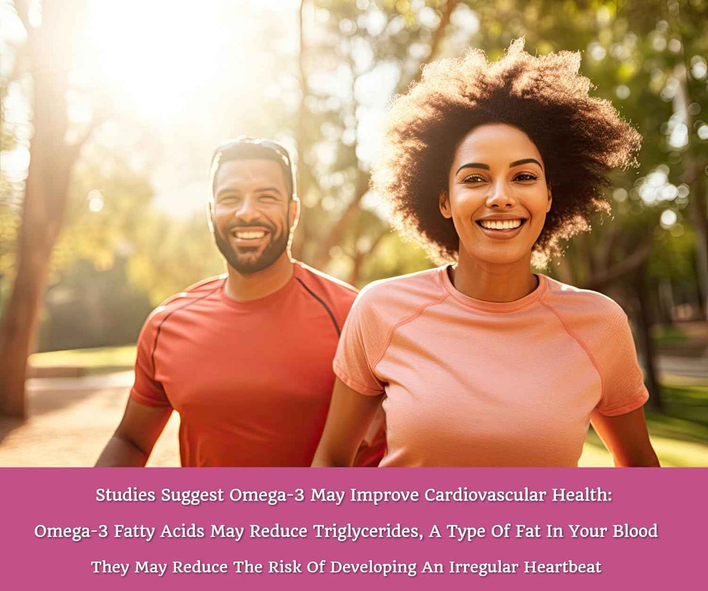 Omega-3 Gummies with DHA & EPA, Omega-3 Fish Oil, Promotes Heart & Brain Health, Eye Health, Immune Support, Natural Orange Flavour, 60 Gummies, 30-Day Supply