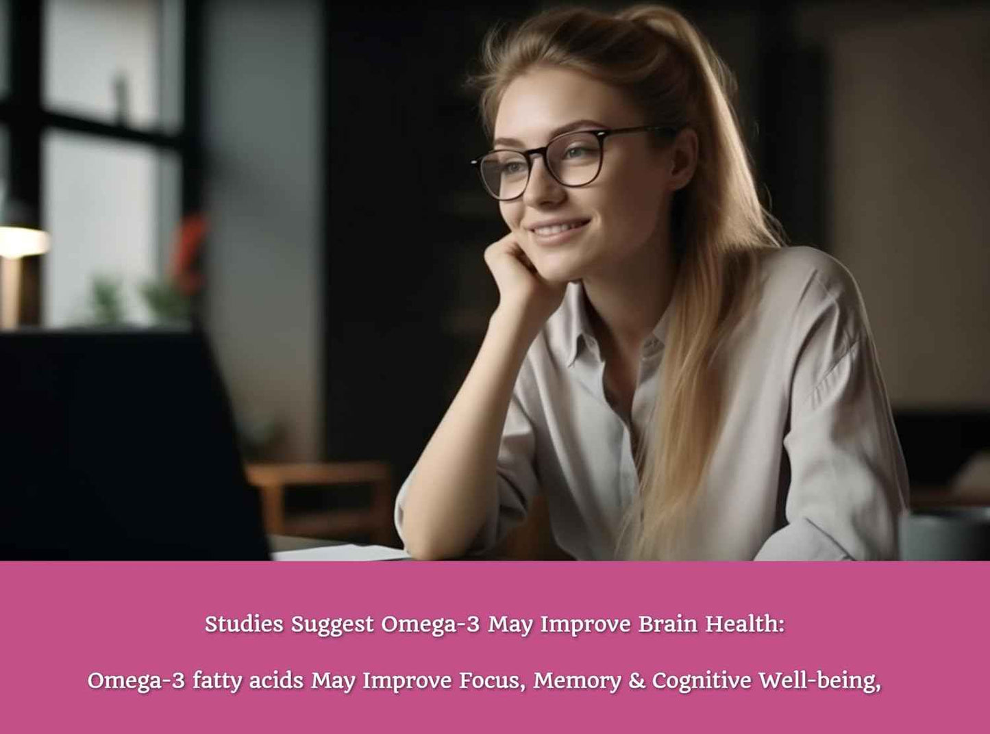 Omega-3 Gummies with DHA & EPA, Omega-3 Fish Oil, Promotes Heart & Brain Health, Eye Health, Immune Support, Natural Orange Flavour, 60 Gummies, 30-Day Supply