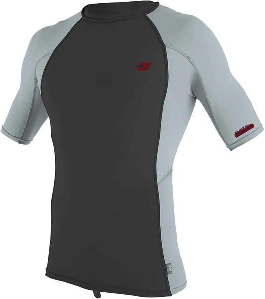 O'Neill Men's Short Sleeve Rash Guard with UPF 50+ Sun Protection