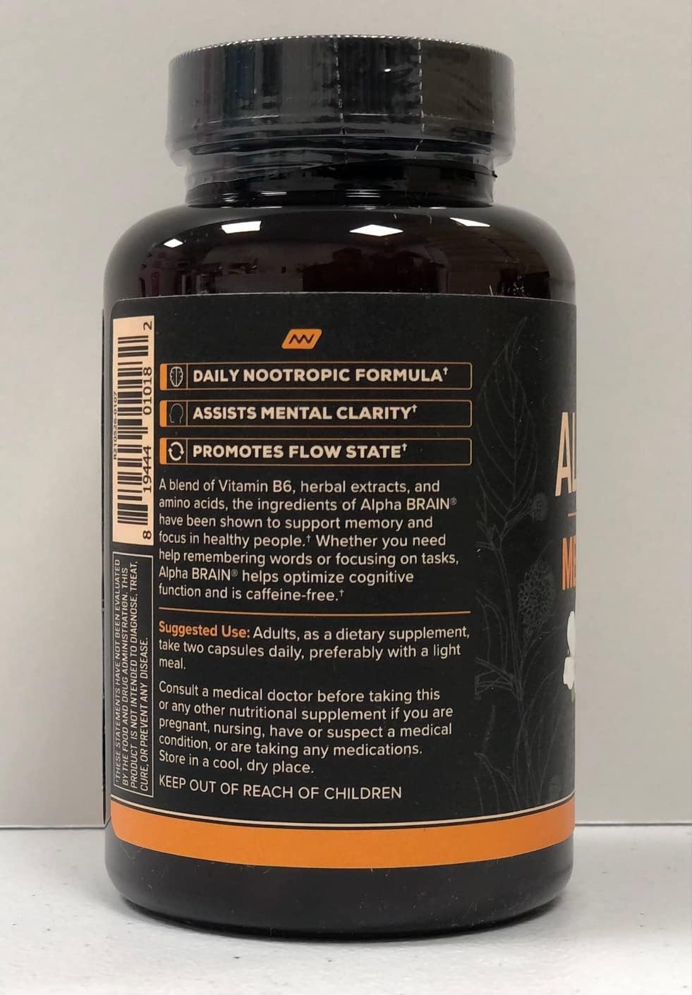 ONNIT Alpha Brain Mushroom Supplement - Boost Cognitive Function & Focus