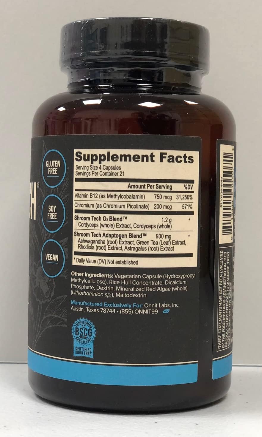 ONNIT Alpha Brain Mushroom Supplement - Boost Cognitive Function & Focus