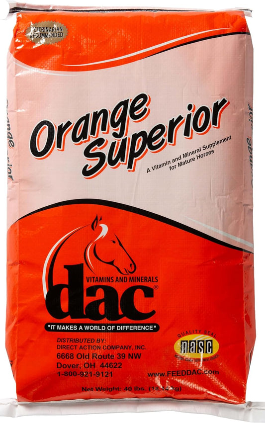 Orange Superior DAC Vitamins and Minerals - Boost Your Health with 40lbs of Essential Nutrients