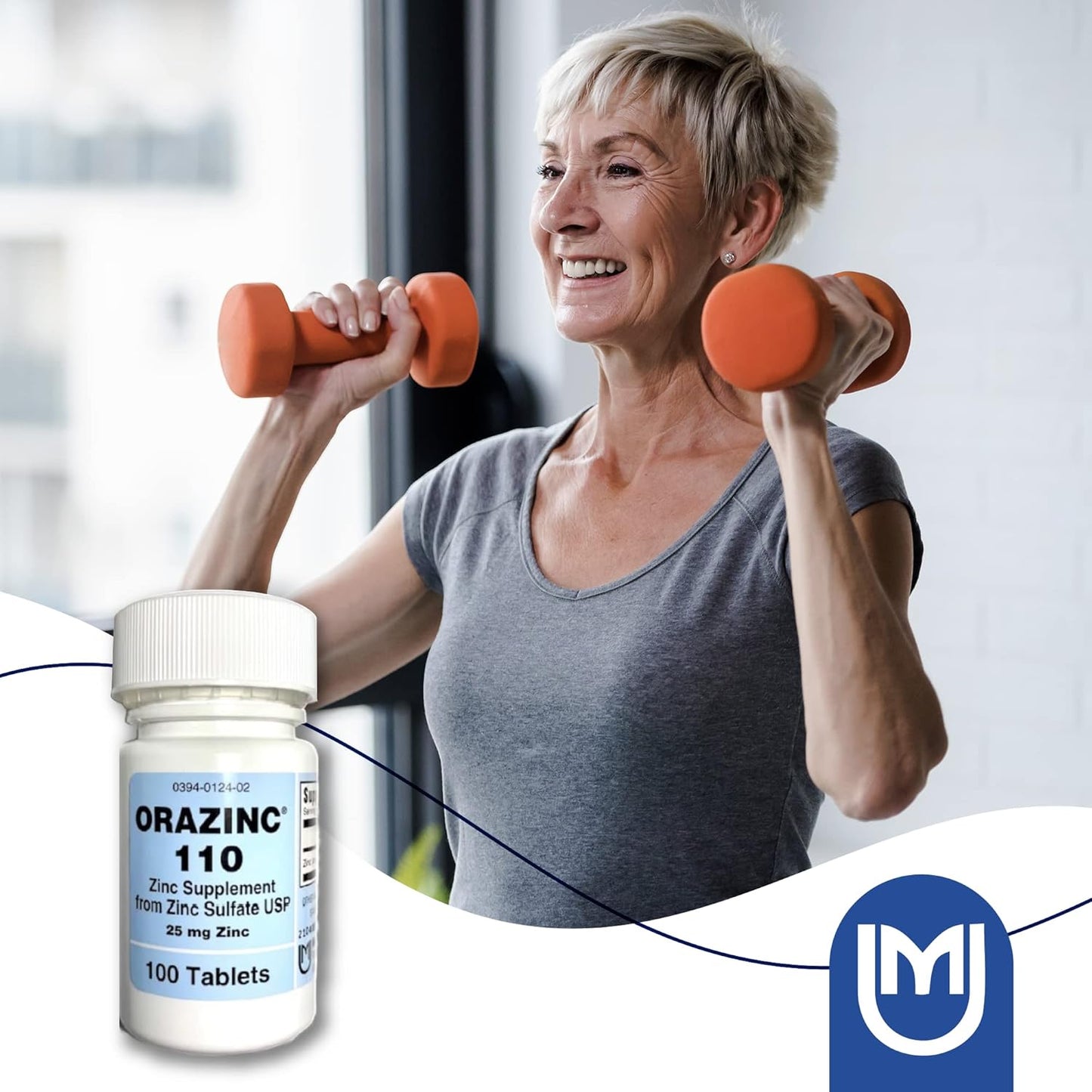 Orazinc 25mg Zinc Supplement for Hormone Regulation & Health - 100 Tablets