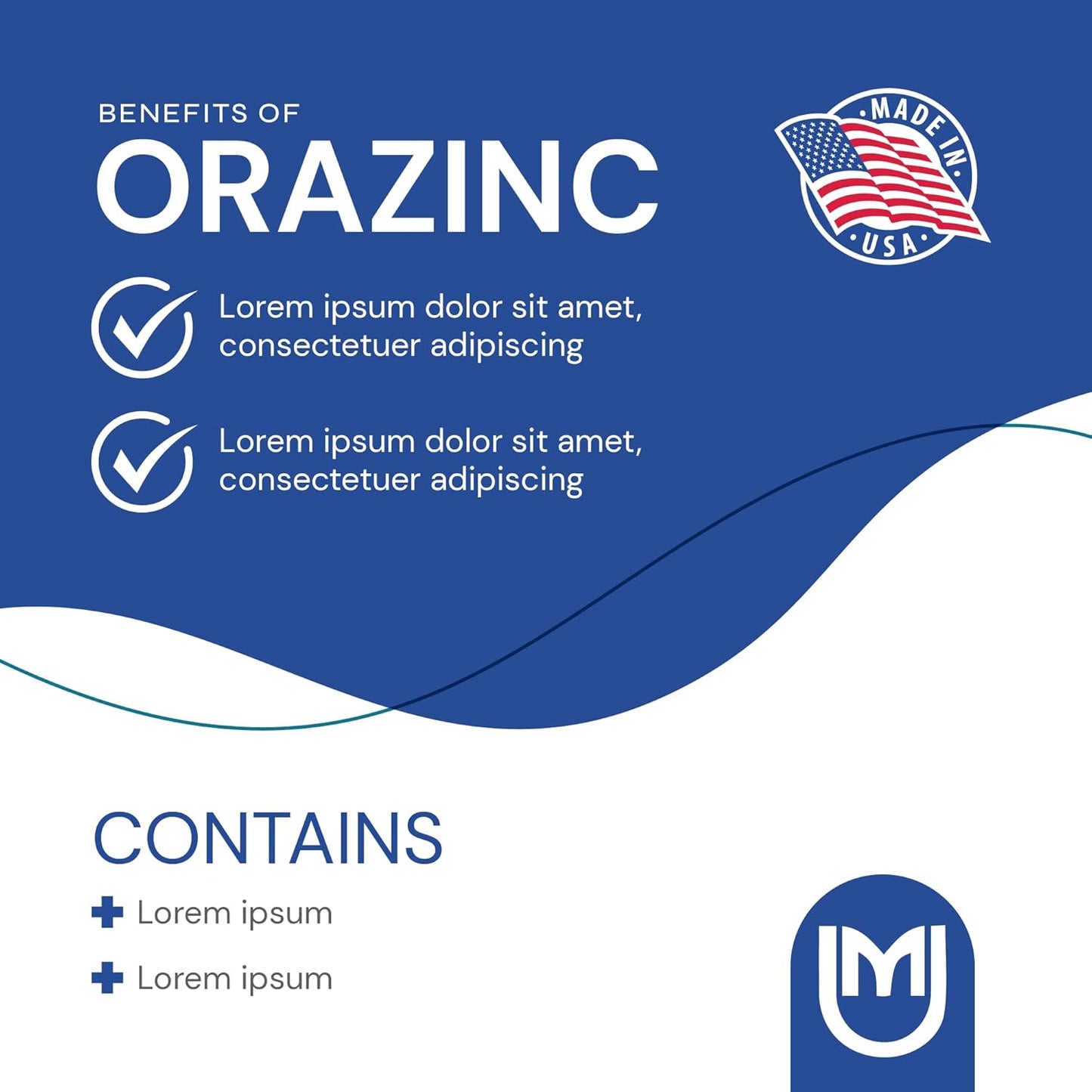 Orazinc 25mg Zinc Supplement for Hormone Regulation & Health - 100 Tablets
