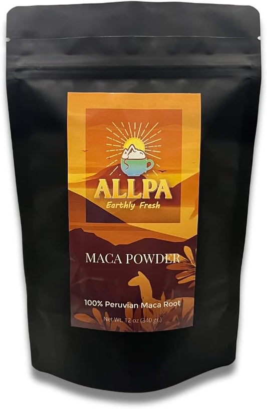 Organic Allpa Peruvian Maca Powder 12 oz - Ultimate Superfood for Energy and Endurance from Peru