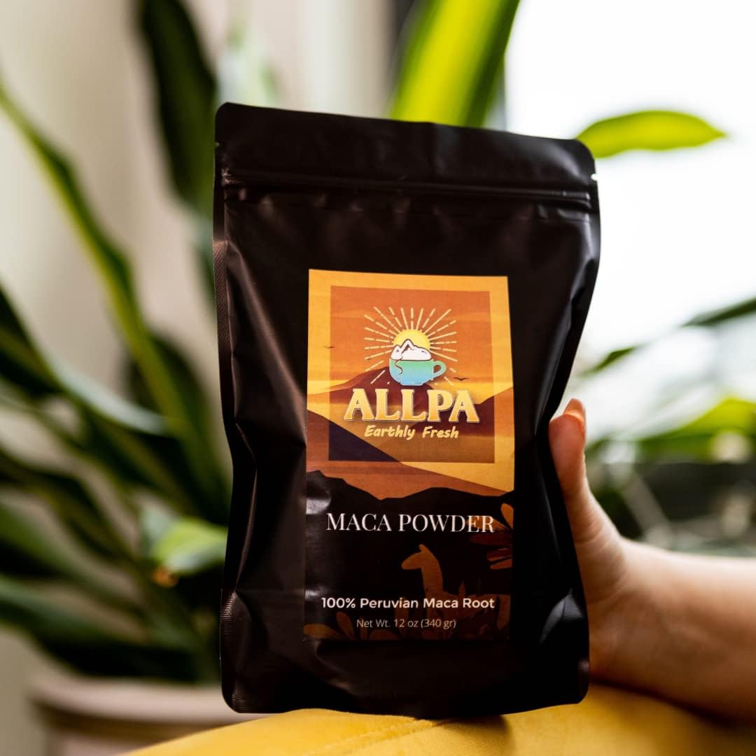 Organic Allpa Peruvian Maca Powder 12 oz - Ultimate Superfood for Energy and Endurance from Peru