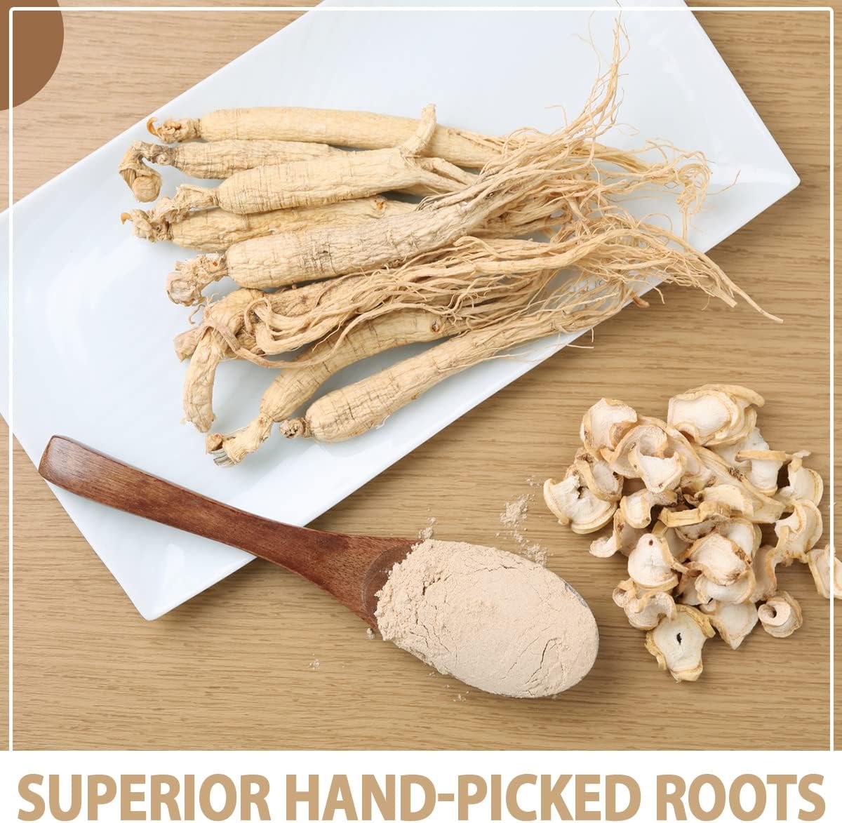 Organic American Ginseng Powder with 4% Ginsenosides - Perfect for Coffee and Smoothies - 1.5oz Pack