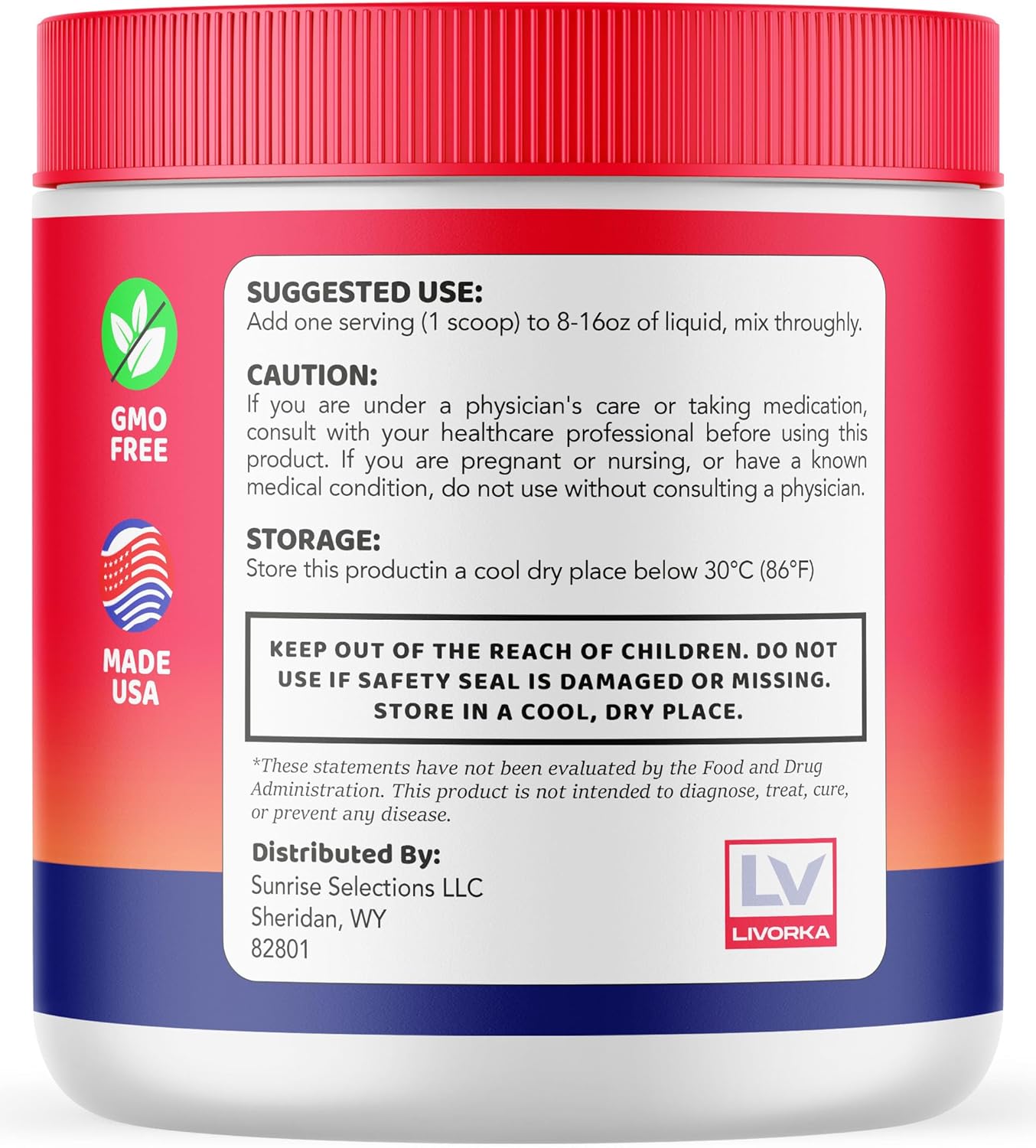 Organic Baobab Bliss Powder (2 Pack) - All Natural Fiber Supplement with 60 Servings, 2 Month Supply