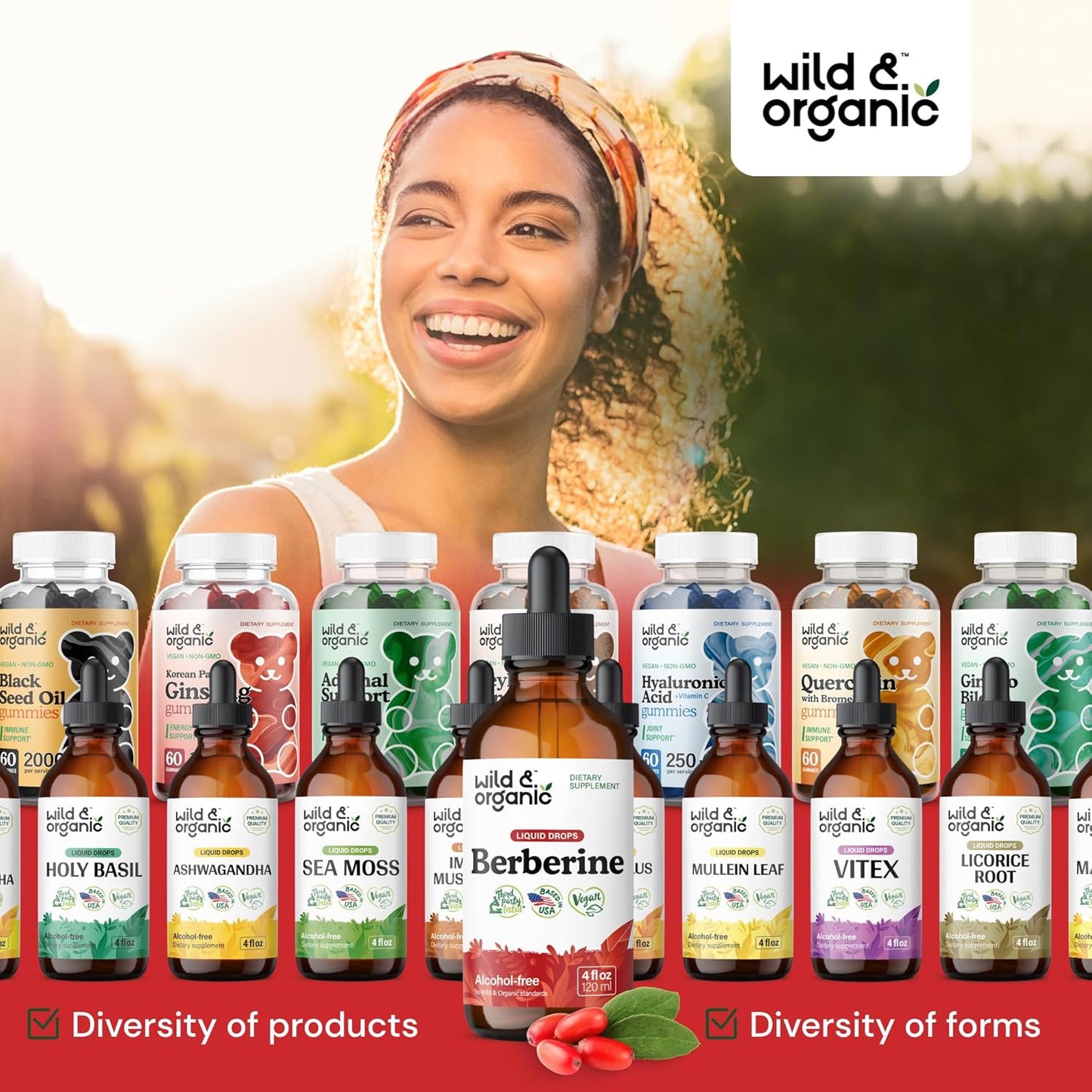 Organic Berberine Drops 500mg - Liquid HCL Supplement for Overall Support - Pure Extract Tincture - Vegan & Sugar-Free - 4 fl oz