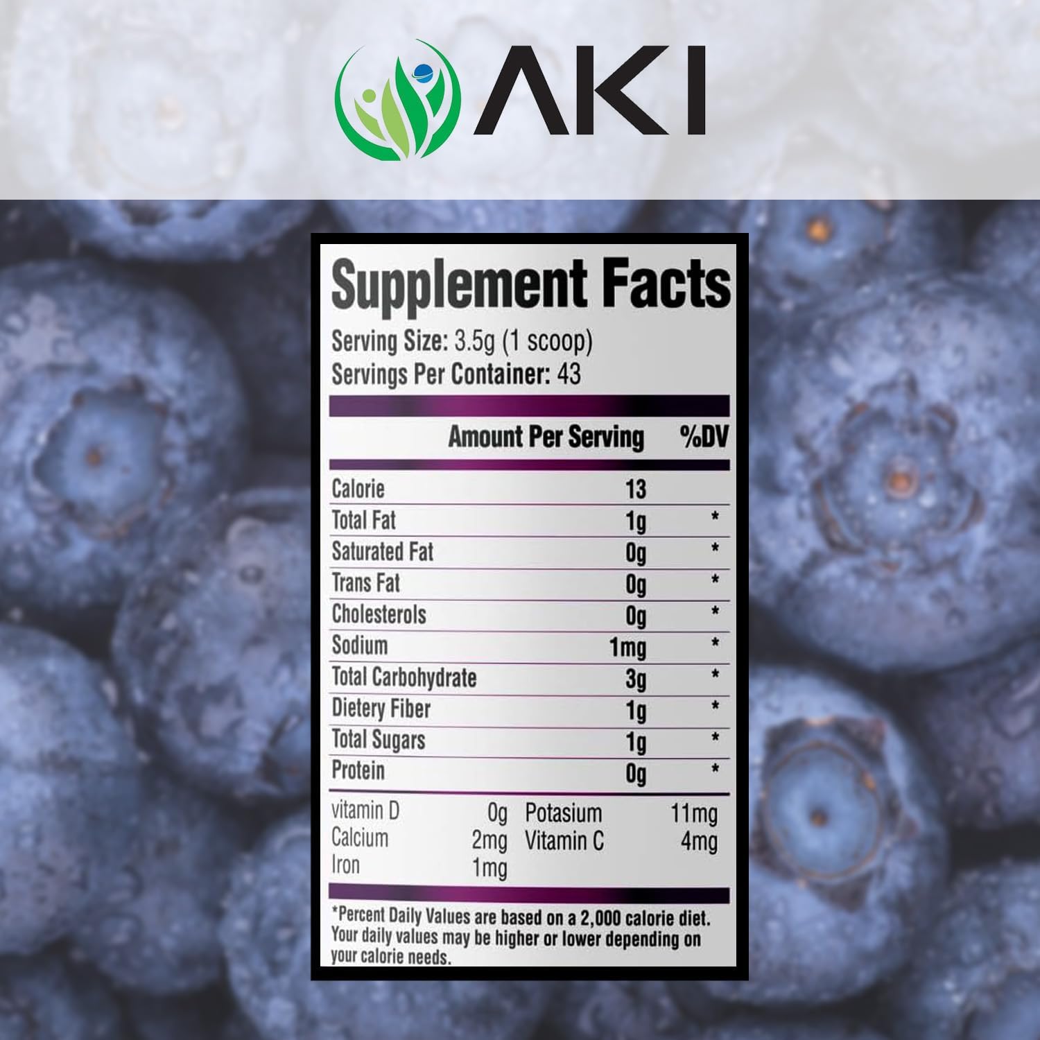 Organic Berry Bombshell Superfood Blend - Acai, Elderberry, Blueberry (5.3oz/150g) - Nutritious, Delicious, Vegan, Gluten-Free
